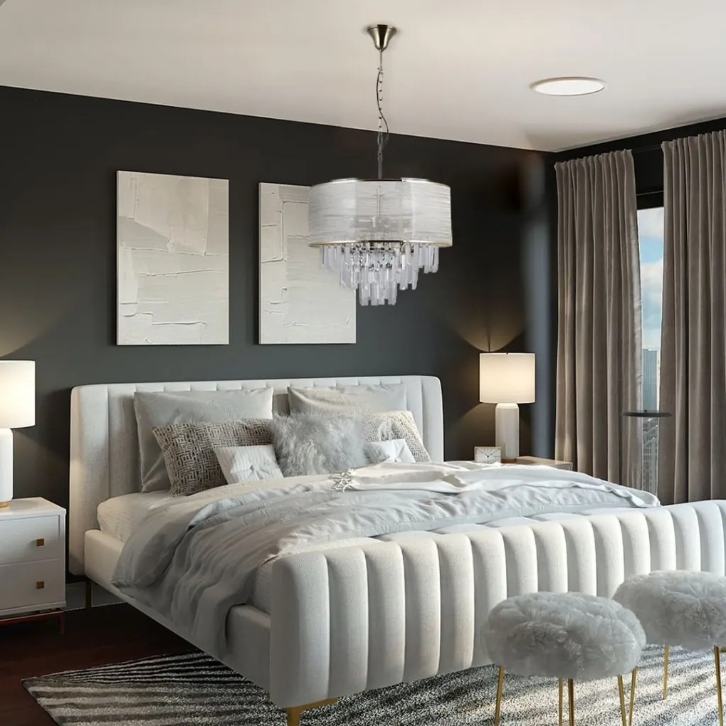 ITALUX PND-45660-8 TORREIA Kristály Függesztett Lámpa E14 IP20