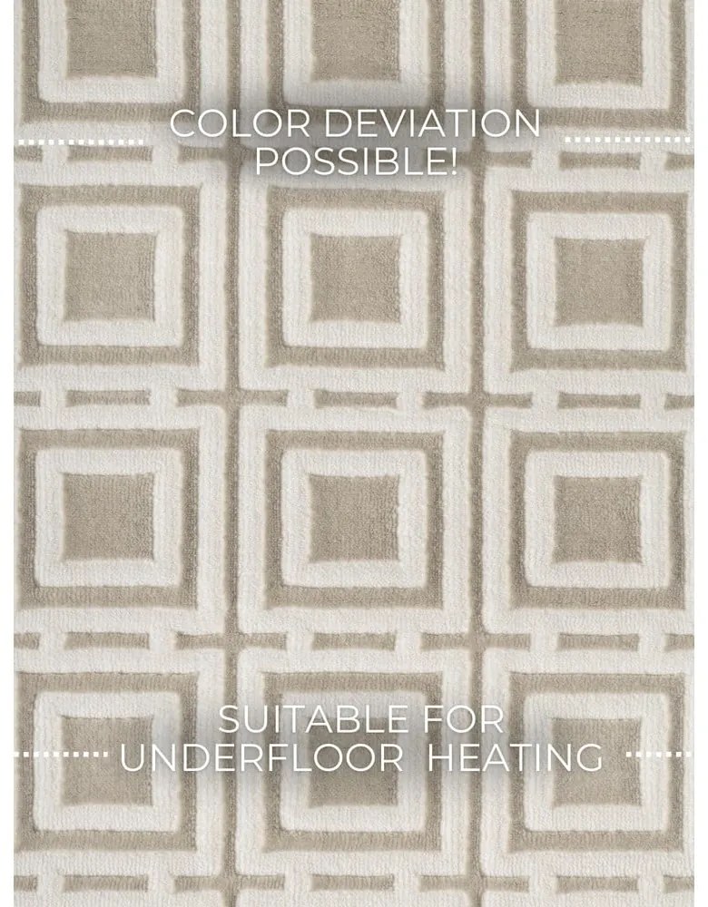 Krémszínű futószőnyeg 80x240 cm Perles Howlite – Elle Decoration