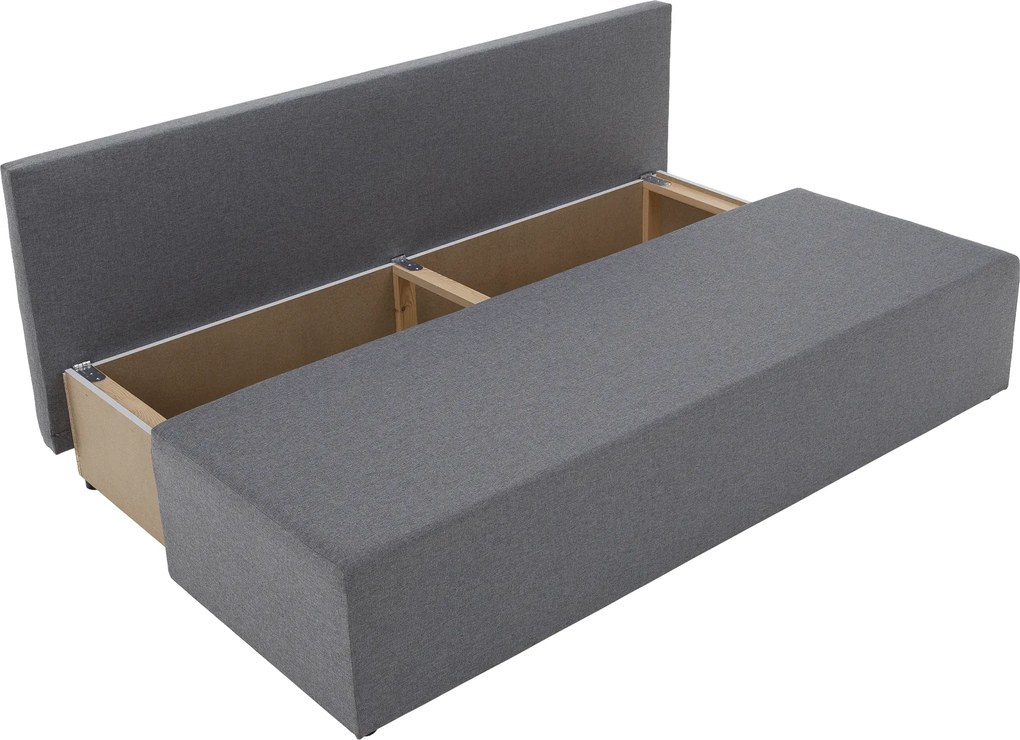 Kihúzható heverő, világosszürke, EUGI