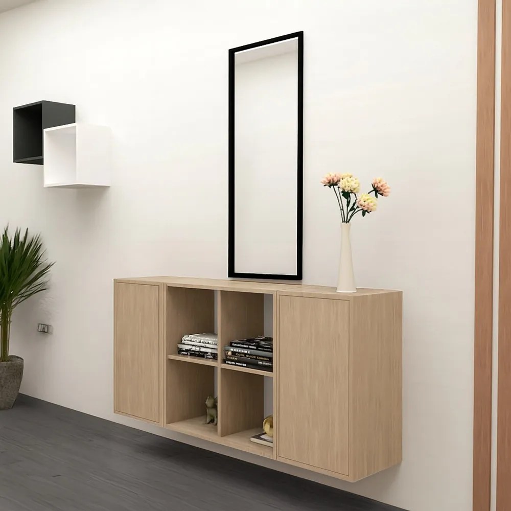 Boxie nyitott fali szekrény 80x80x37 cm sonoma tölgy