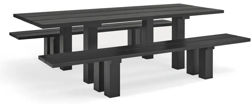 Étkezőasztal borovi fenyő asztallappal 100x260 cm Banda – Teulat