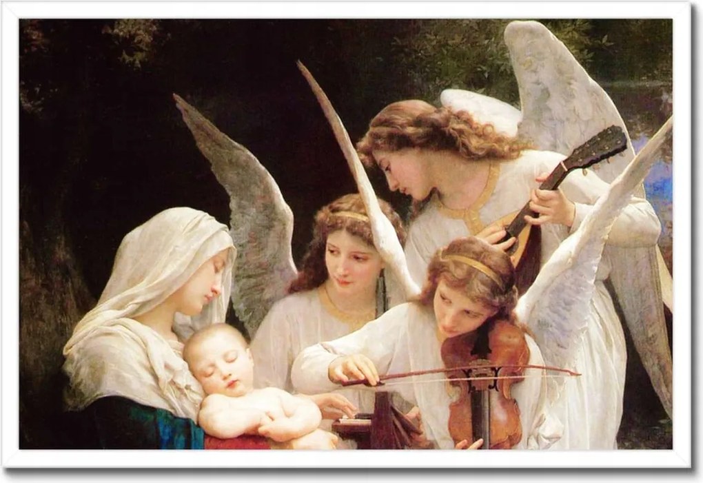 Poszterek keretben 60x40 Bouguereau Song of Angels