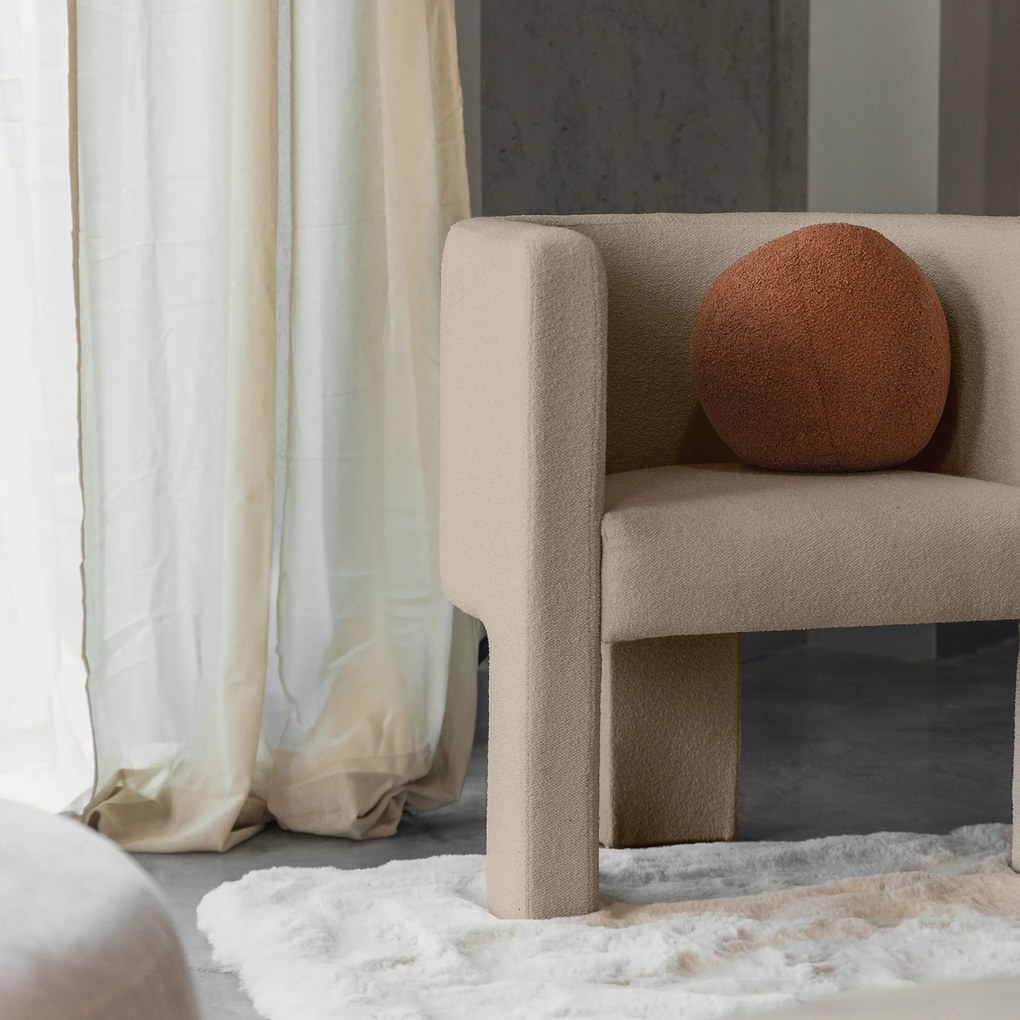 Bézs design szék MILU