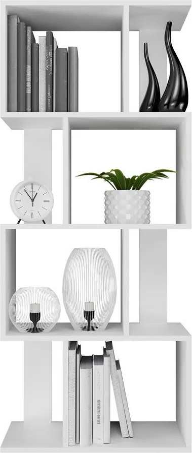 Fiesta 4P nyitott álló polc, tároló, fehér