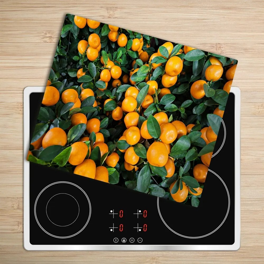 Üveg vágódeszka mandarin 60x52 cm