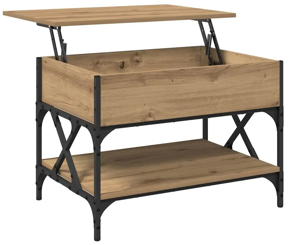 Dohányzóasztal Artisan tölgy 70x50x50cm Faanyag