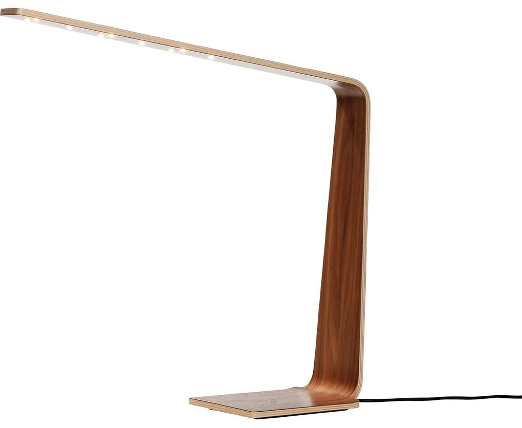 Asztali lámpa LED4, többféle változat - TUNTO Modell: natúr dió, fehér színű