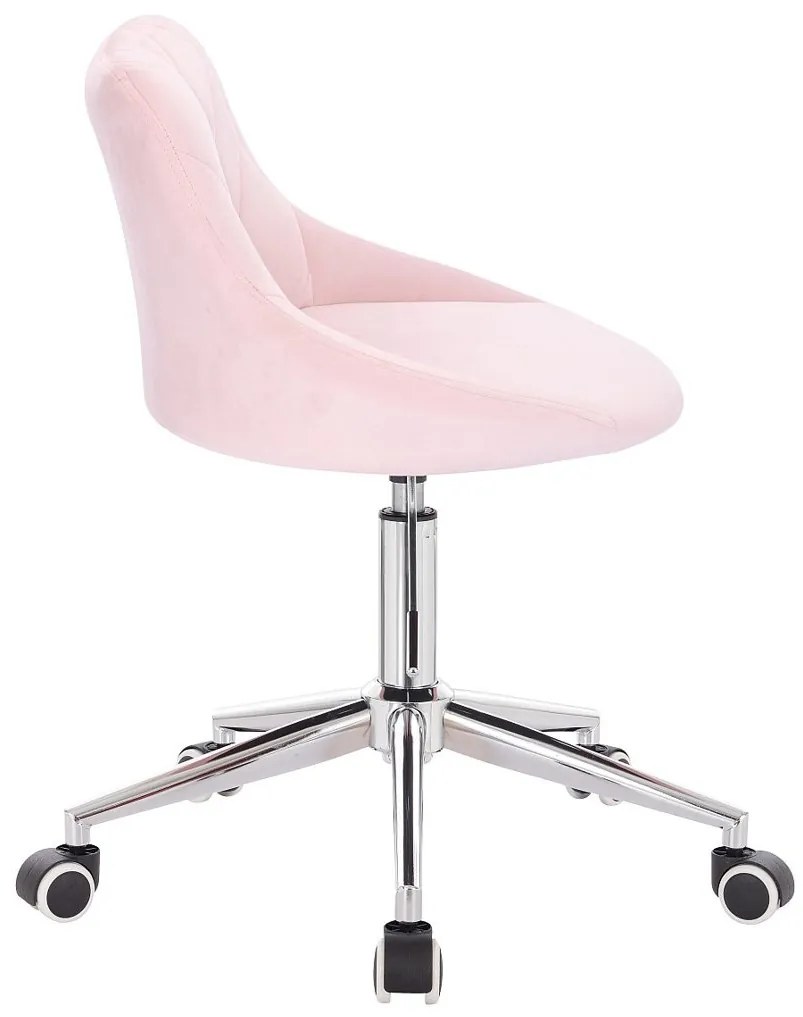 HR1054K Púderrózsaszín modern velúr szék