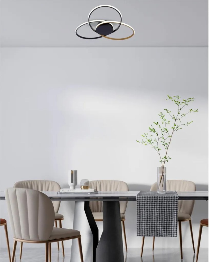 ZUMA LINE 20169-GD BOLD Modern LED Mennyezeti Lámpa Fekete, Arany LED IP20