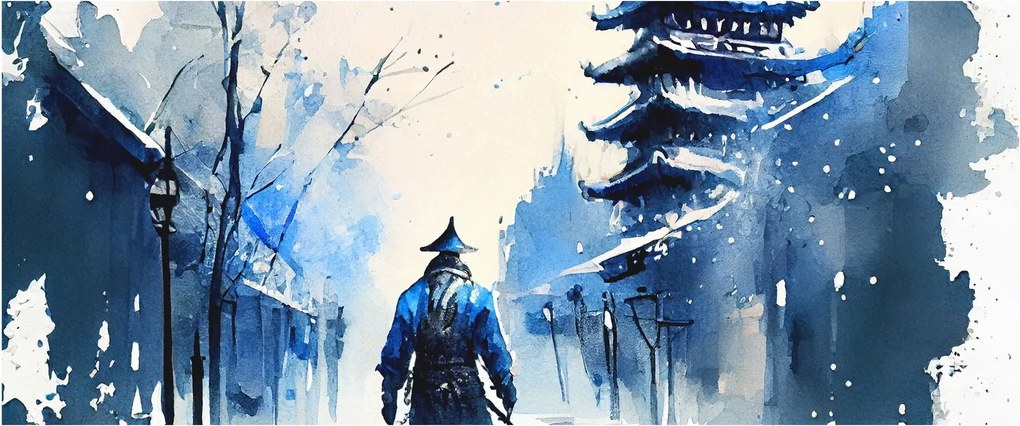 Kép - Szamuráj, akvárium (120x50 cm)