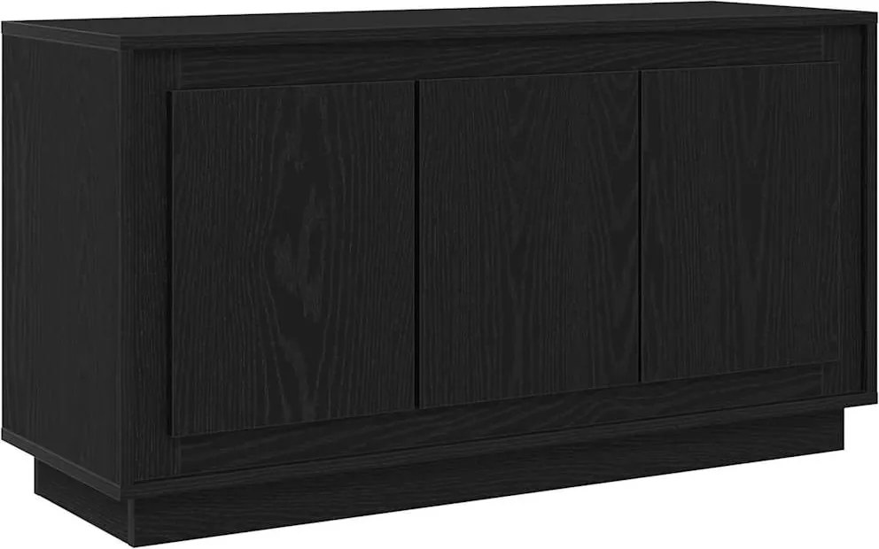vidaXL Széf Fekete tölgy 102 x 35 x 55 cm Faanyag