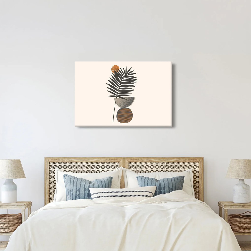 Kép - Absztrakció pálmalevéllel (90x60 cm)