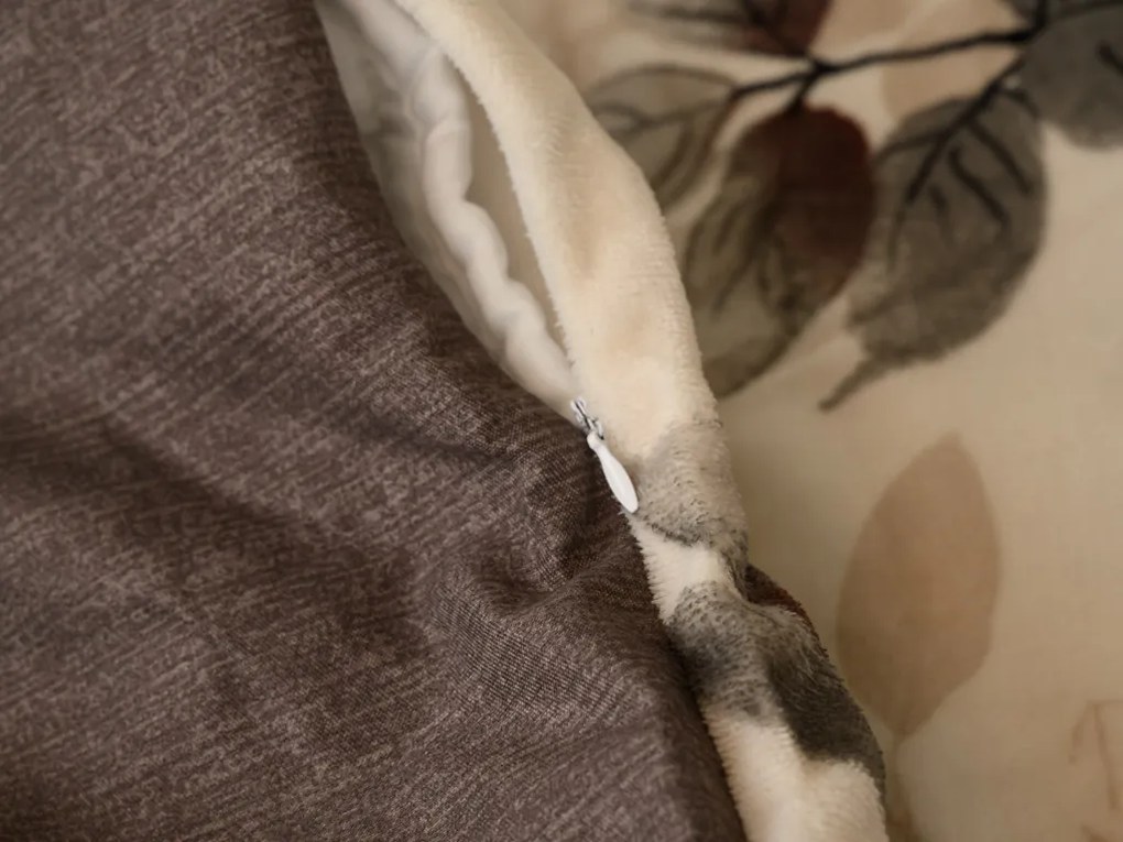 Kétoldalas ágynemű DUO SENSE CARMELIA mintás + párnahuzat 40x50 cm INGYEN Ágyneműhuzat mérete: 70 x 90 cm | 140 x 200 cm