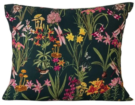 Mikroszálas párnahuzat MYSTIC GARDEN 70x90 cm sötétzöld