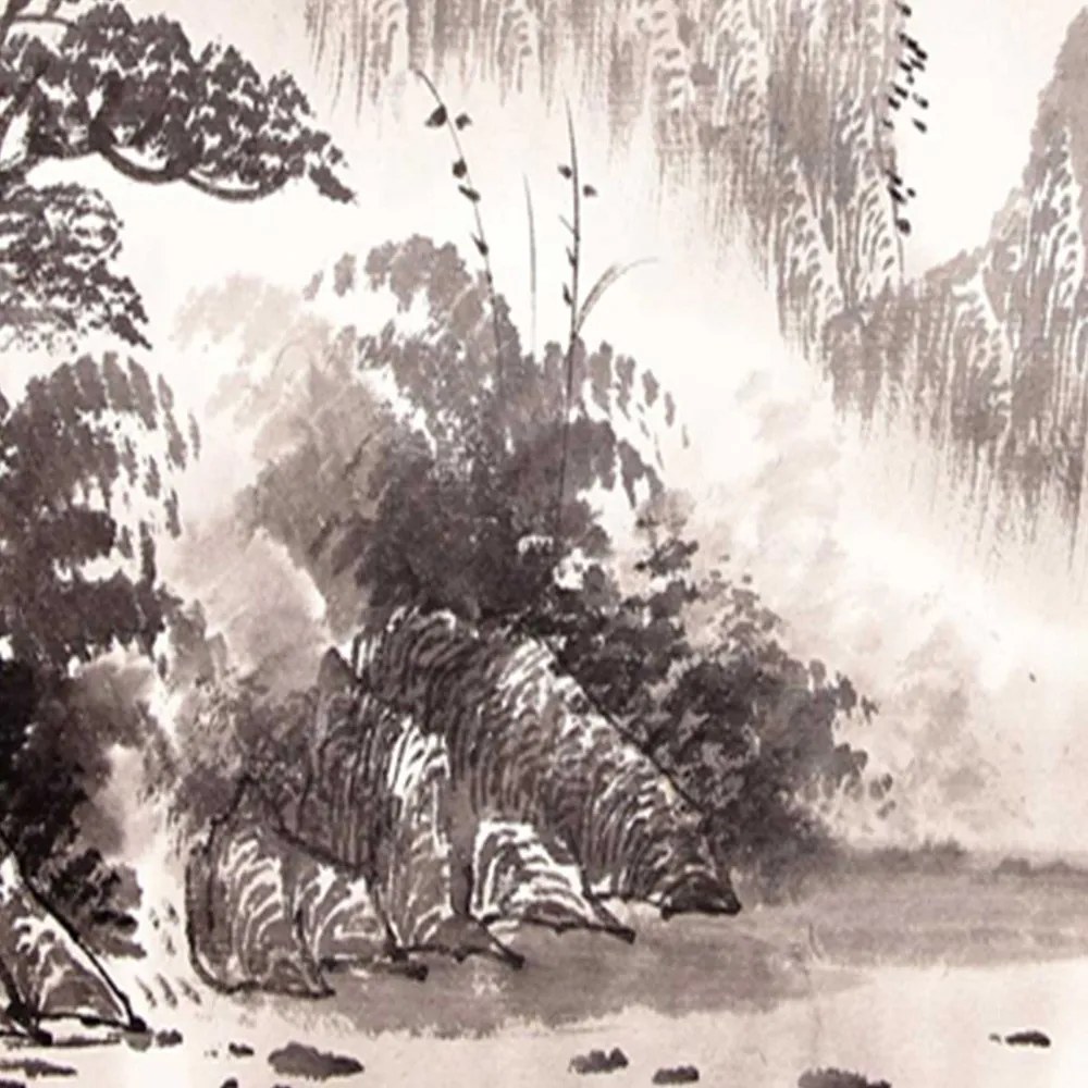 Gario Paraván Festoi táj a völgyben Méret: 180 x 170 cm, Kivitelezés: Forgó paraván 360°