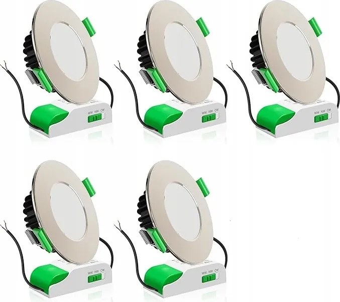 Alusso Led süllyesztett spotlámpák 230V, 5 Darab