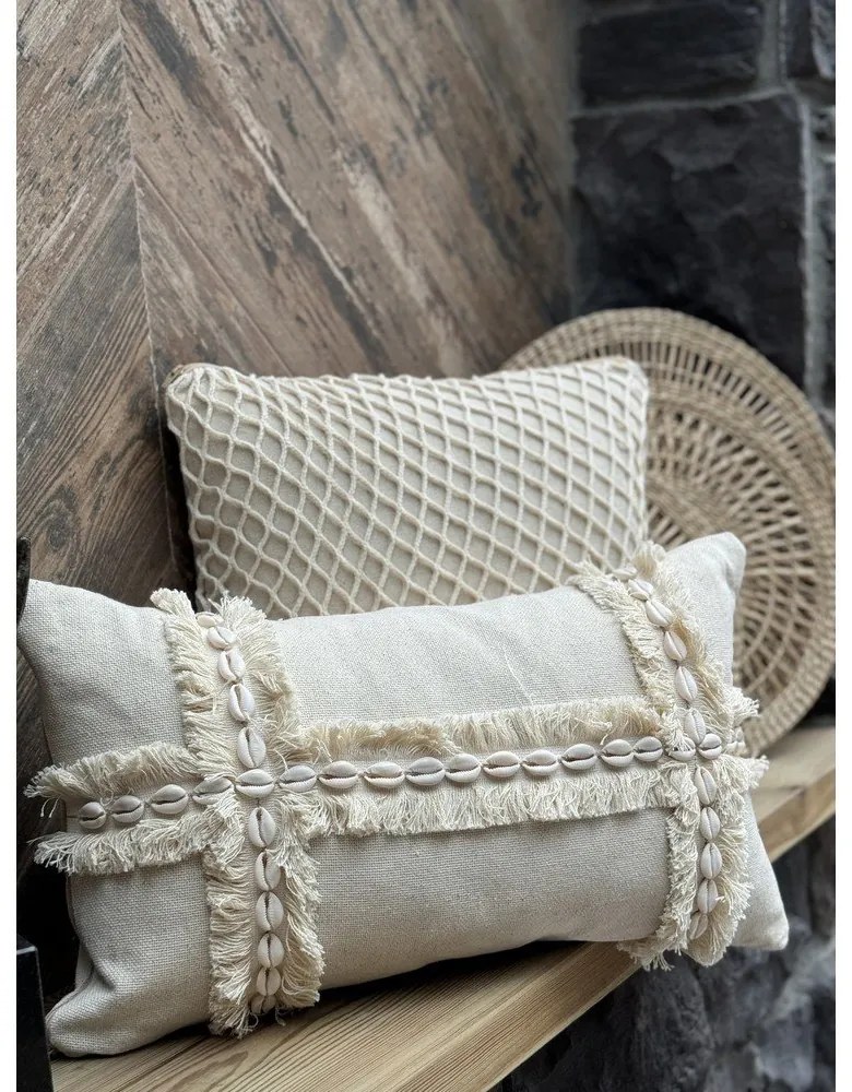 Pamut párnahuzat 30x50 cm Seashells – Mioli Decor