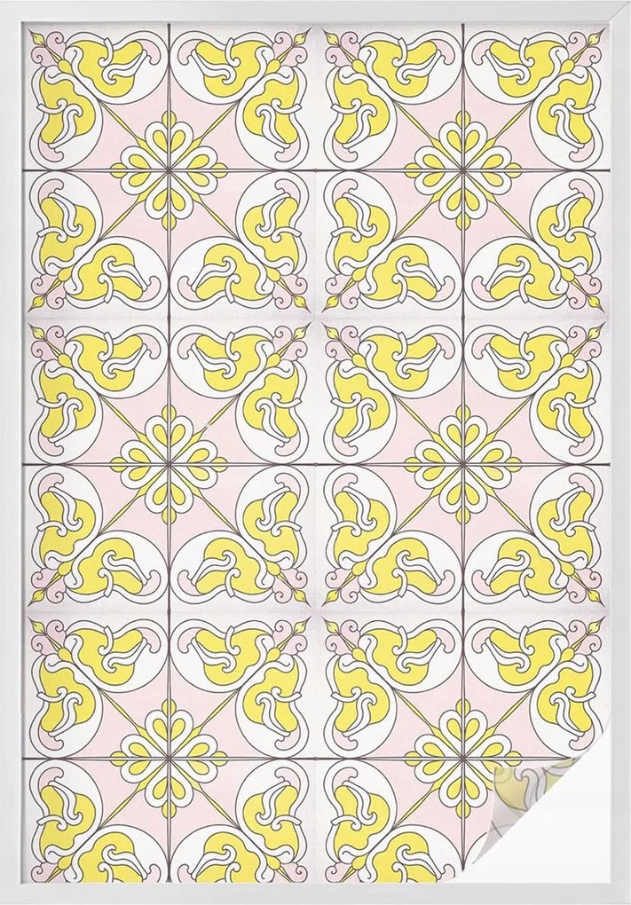 Ablakfólia Öntapadós Adatvédelem Absztrakt virágok 100x146