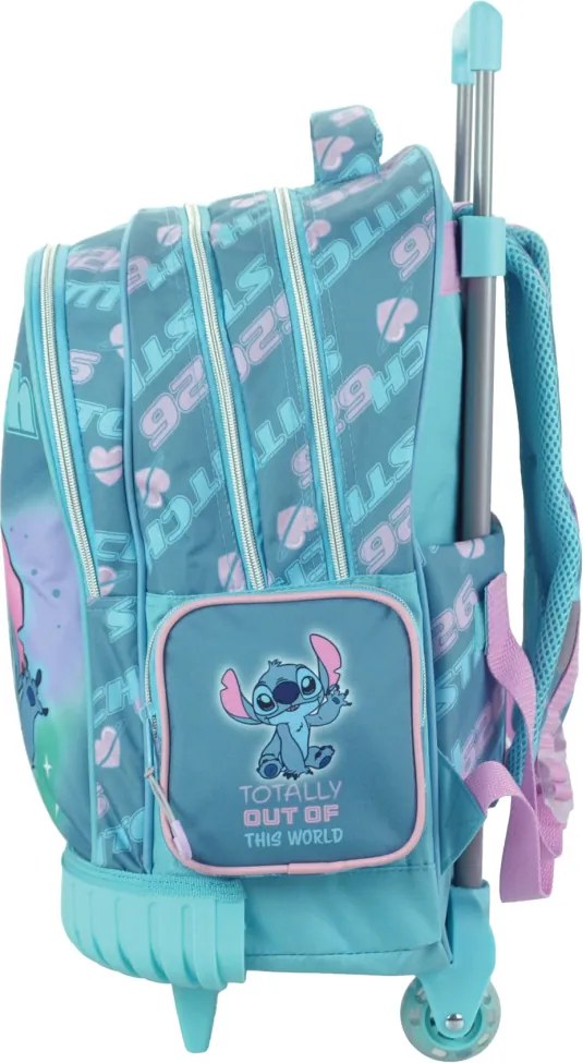 Disney Lilo és Stitch, A csillagkutya Brush It Out prémium gurulós iskolatáska, táska 46 cm