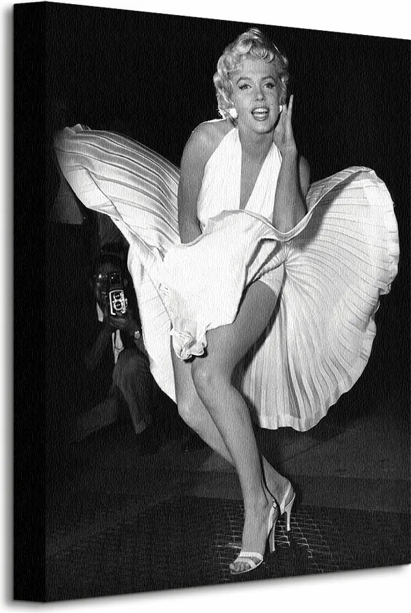 Marilyn Monroe Szalmaözvegy Vászonkép 30x40 cm