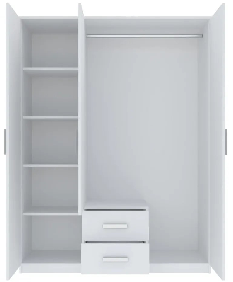 Verdana gardróbszekrény 150cm F 3D2S Fehér N