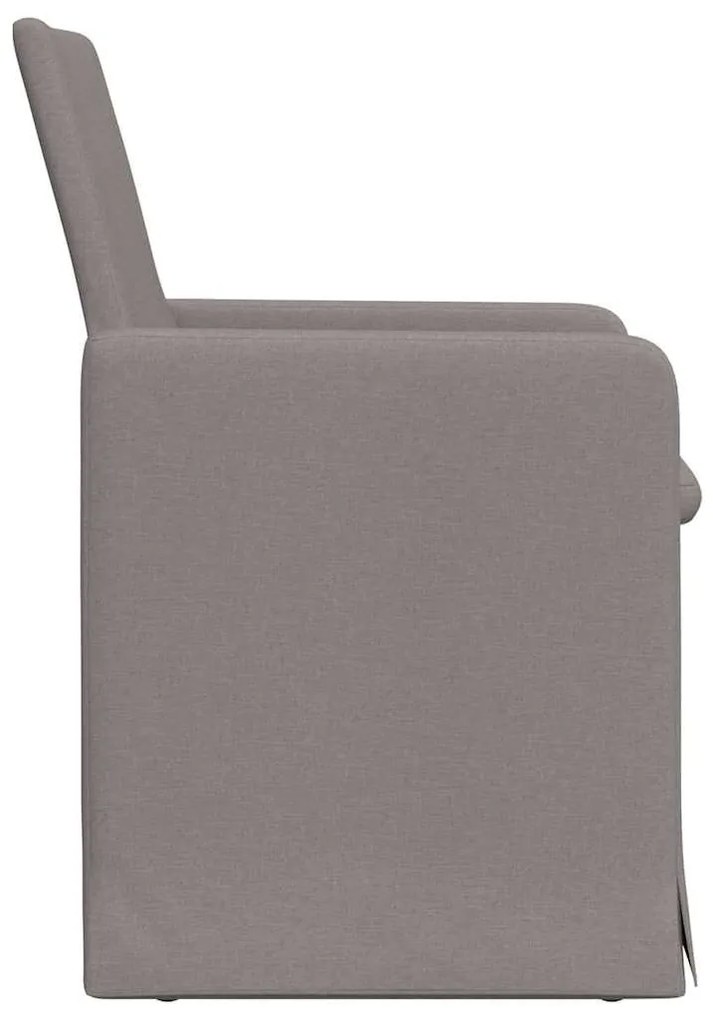 Étkező Székek 2 pcs Tópszínű 57 x 67 x 95 cm szövet