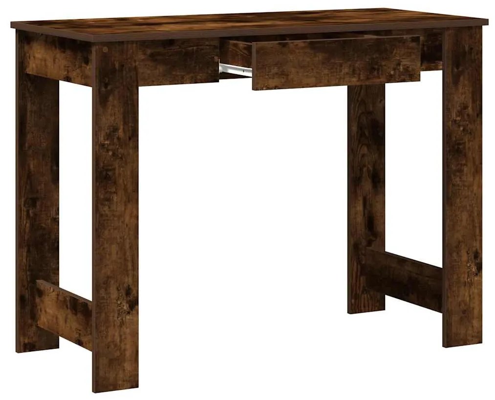 füstös tölgy színű szerelt fa íróasztal 100x45x75 cm