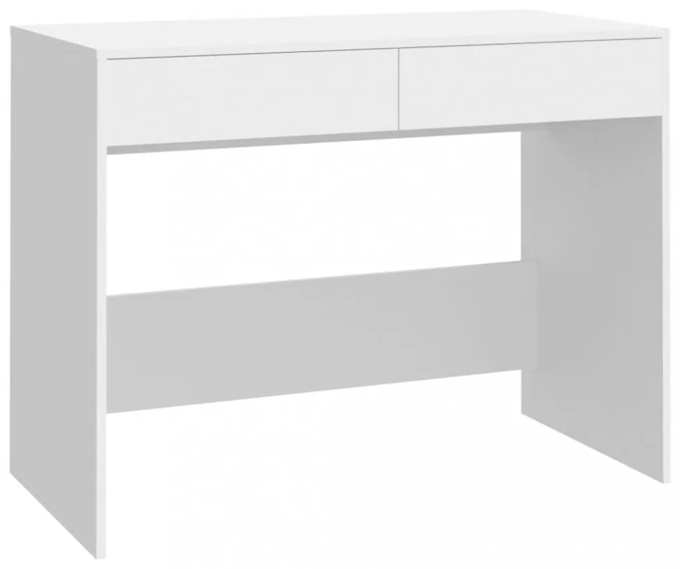 fehér szerelt fa íróasztal 101 x 50 x 76,5 cm