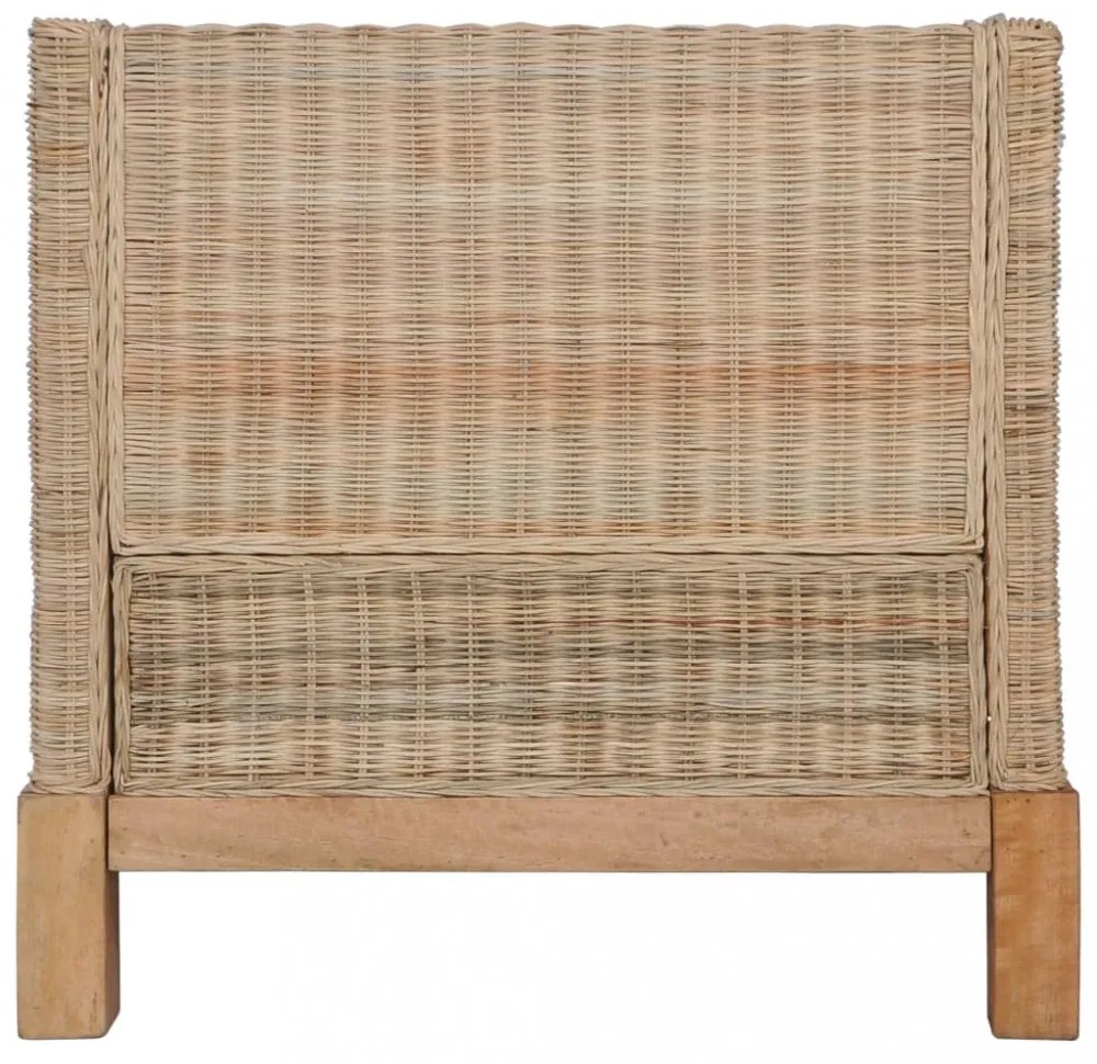 2 részes természetes rattan kanapészett párnákkal