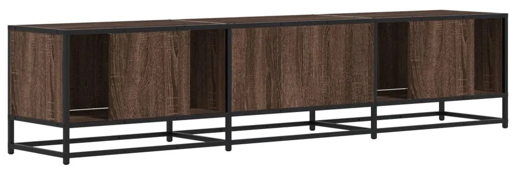 barna tölgy színű szerelt fa TV-szekrény 180 x 35 x 41 cm