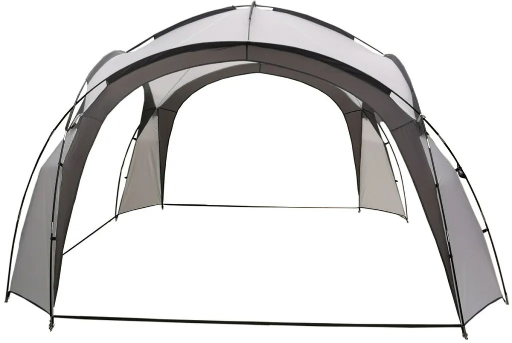 Szürke kerti pavilon 3,5x3,5 m