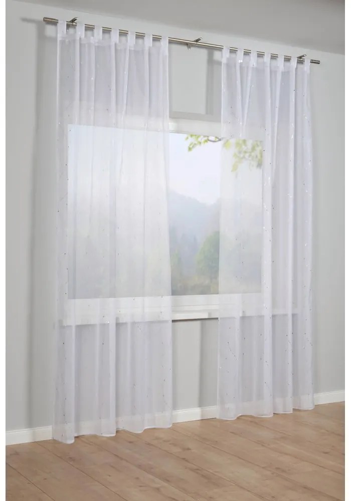 Fehér voile fényáteresztő függöny 140x245 cm – Sehlbach