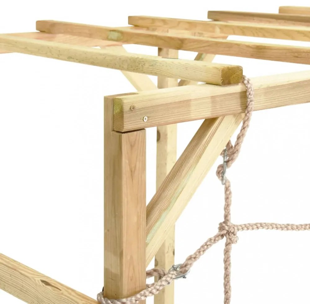 impregnált fenyőfa mászóka 240 x 100 x 170 cm