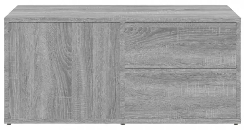 szürke sonoma színű szerelt fa TV-szekrény 80 x 34 x 36 cm