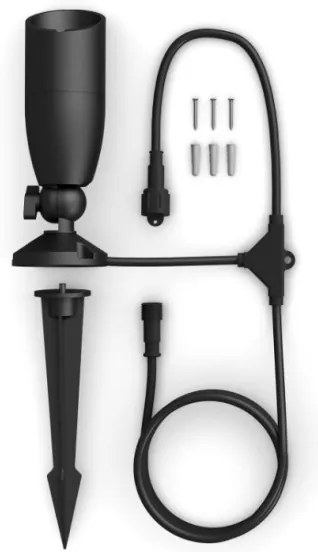 WiZ - LED RGBW Dimmelhető kültéri spotlámpa SPOT LED/4W/12V IP65 Wi-Fi