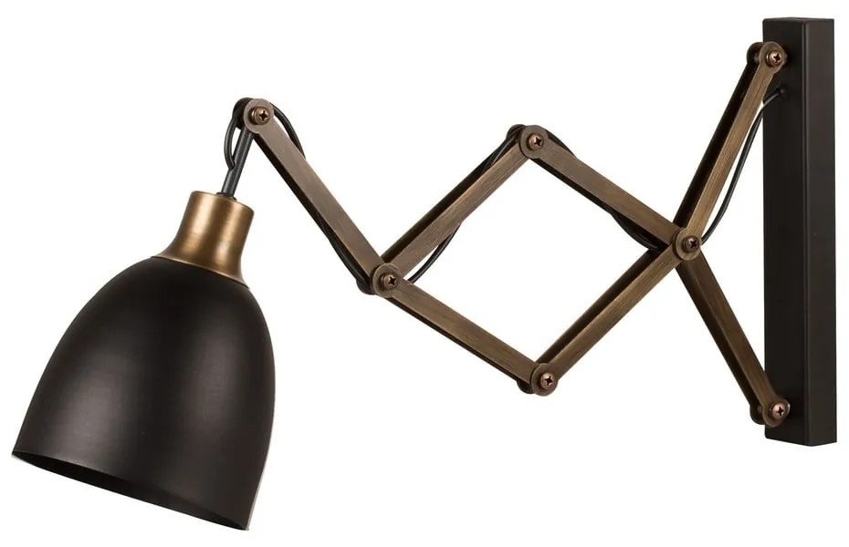 Fekete-bronzszínű fali lámpa ø 16 cm Pulia – Opviq lights