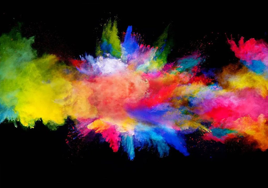 Fotótapéta - Színes porrobbanás (152,5x104 cm)