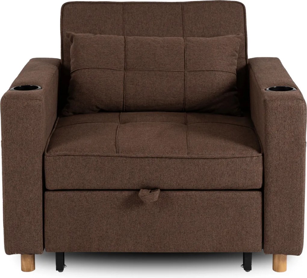 Dönthető fotel barna, SOLOR