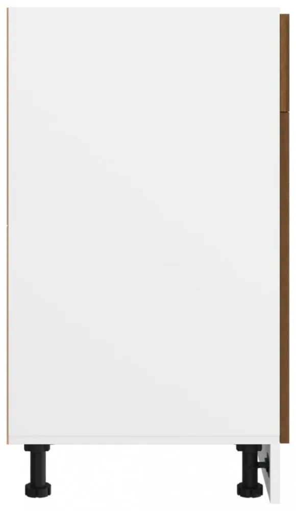 “Lyon” barna tölgyszínű szerelt fa fiókos alsószekrény