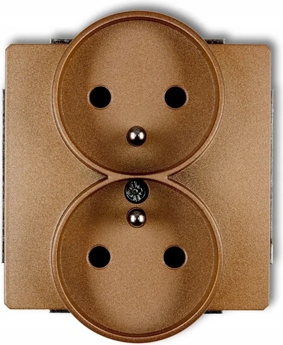 Arany színű Deco Soft Karlik aljzat 8DGPRSO-2z csatlakozóval