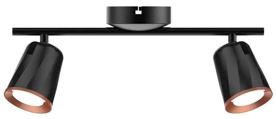 LED Spotlámpa 2xLED/5W/230V 4000K fekete