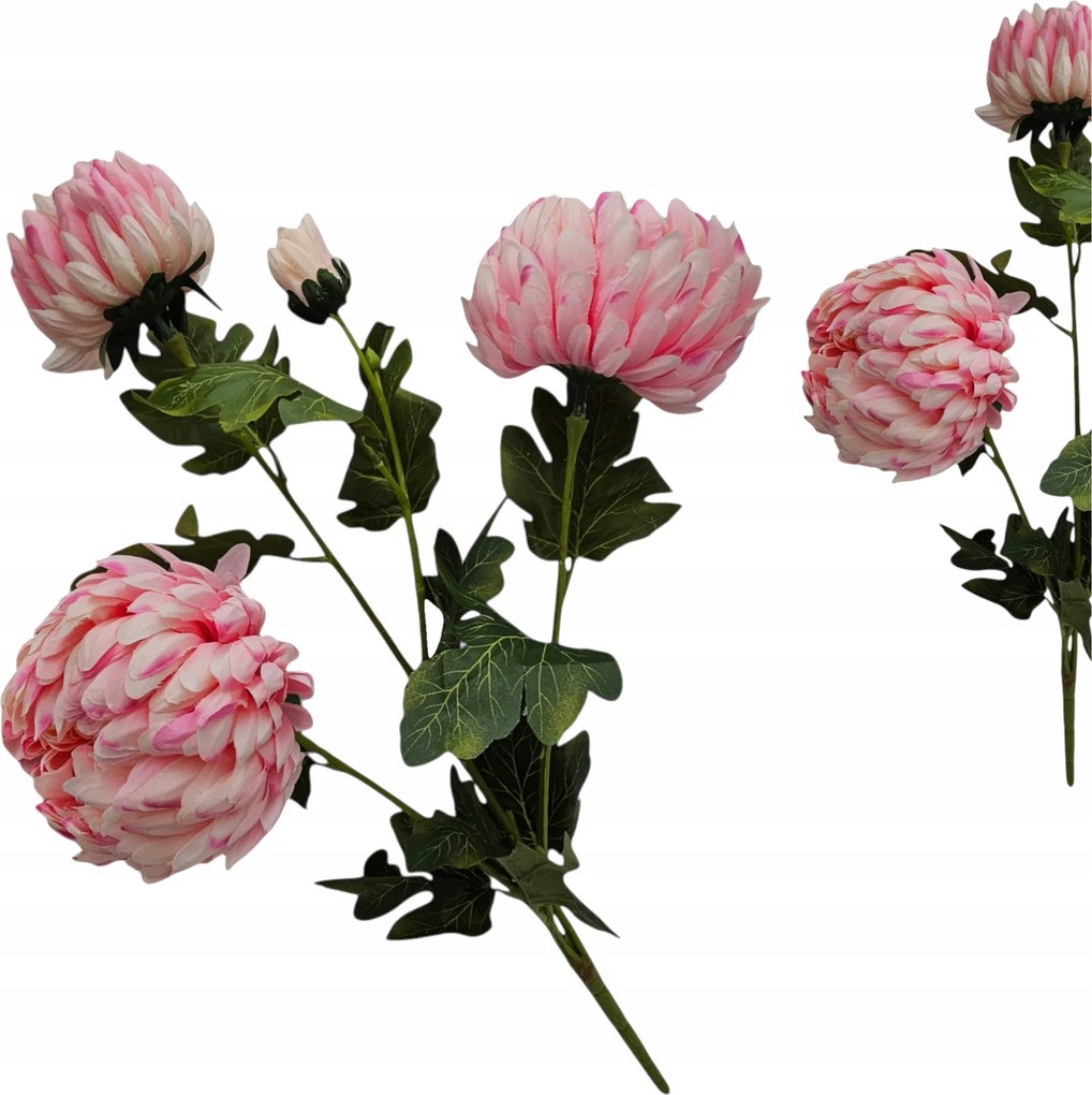 Krizantém Nagy Csokor Mesterséges Krizantém 60 cm Rózsaszín RT6460-FG067