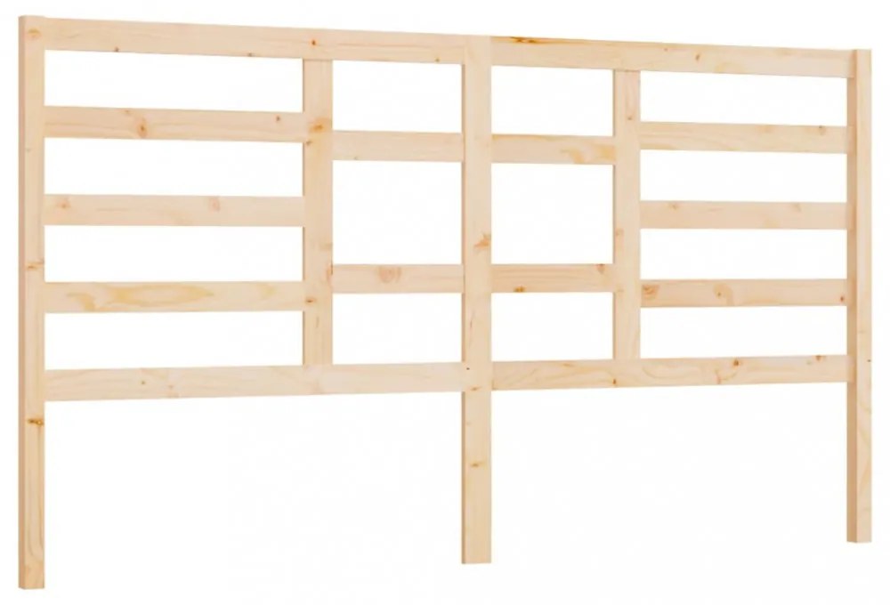 tömör fenyőfa ágyfejtámla 206 x 4 x 104 cm