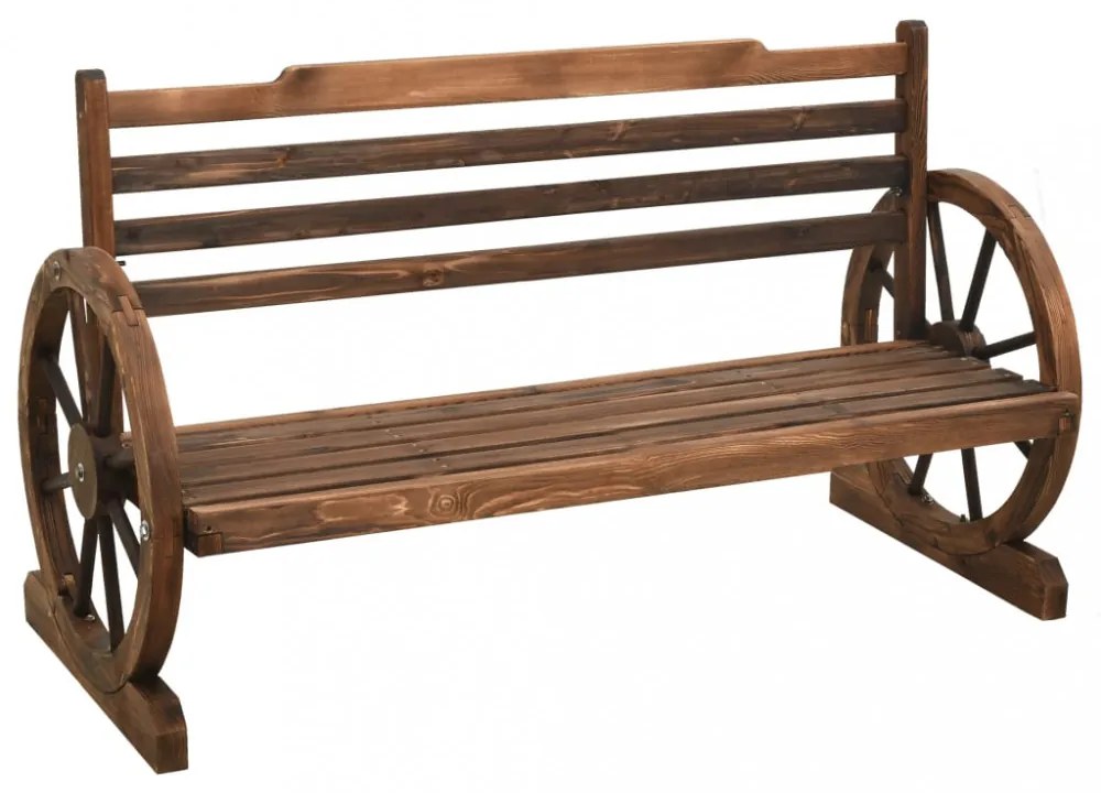 tömör fenyőfa kerti pad 112 cm
