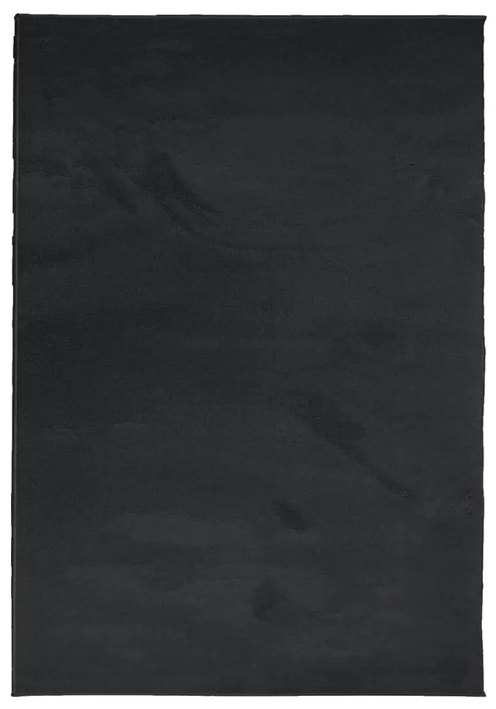 OVIEDO fekete rövid szálú szőnyeg 200 x 280 cm