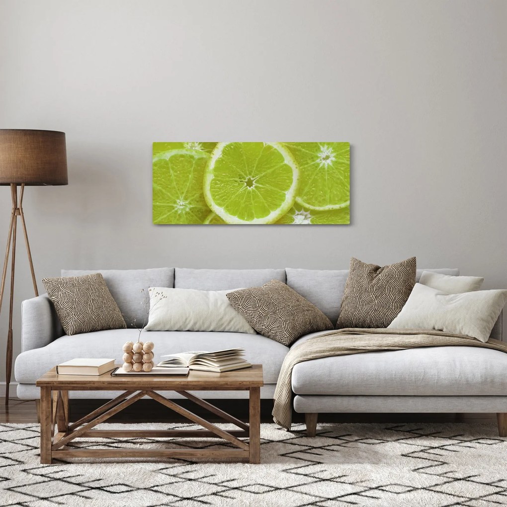Kép - citrom szelet (120x50 cm)