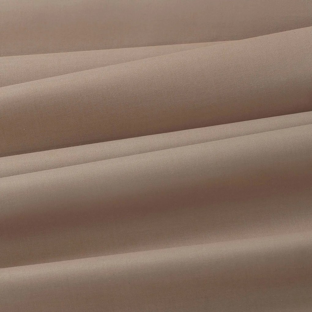 Goldea kör alakú pamut terítő - kávébarna Ø 130 cm