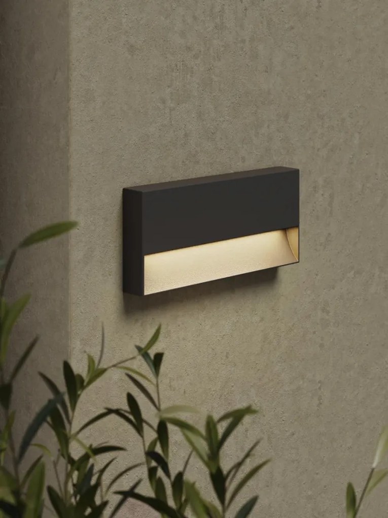 ASTRO LIGHTING 1466002 MORI Modern Kültéri Fali Lámpa Fekete Struktúra LED IP65