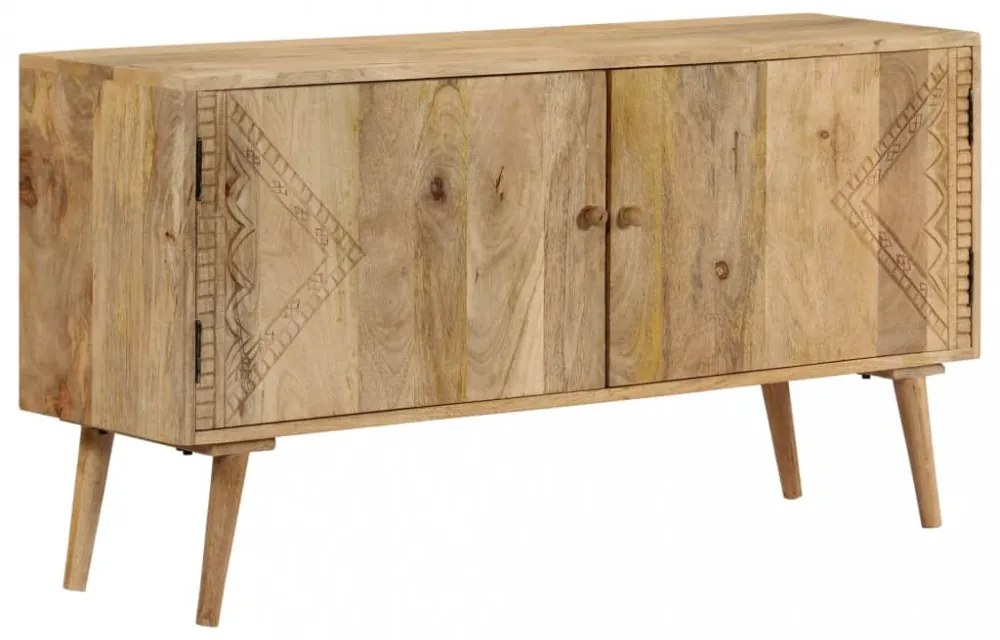 tömör mangófa tálalószekrény 110 x 30 x 60 cm