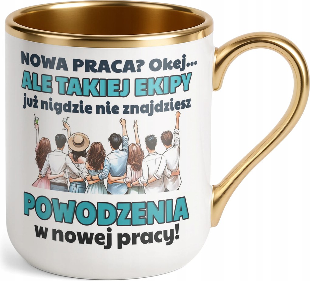Prémium bögre Arany Búcsú Távozás Munka Ajándék